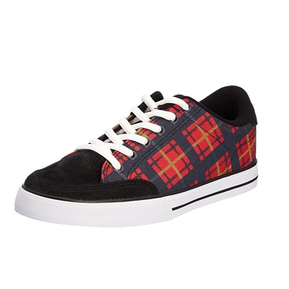 C1rca 50 W Red Plaid Skater Skateboard Sneaker 5.5